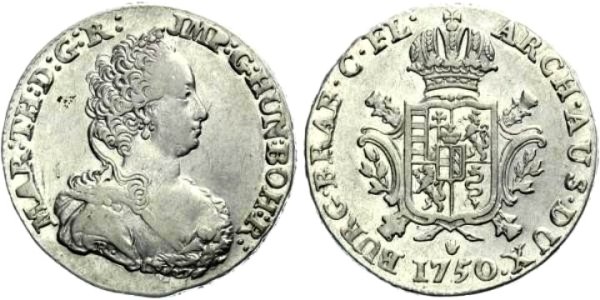 expo numismatica Lugoj Maria Theresia 1-2 ducat 1750