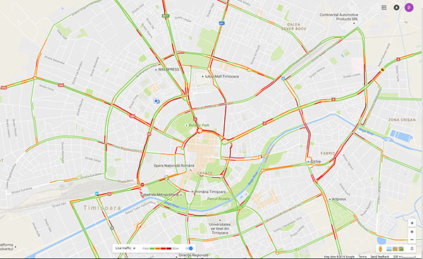 google traffic harta
