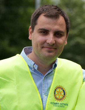balul inimilor albastre Rotary cetate -Cosmin Grapini presedinte